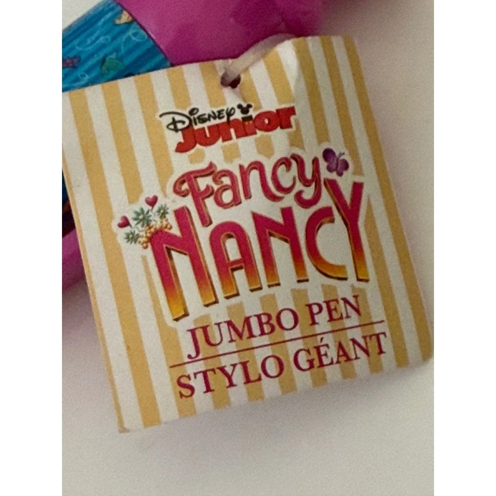 Disney Junior Fancy Nancy Jumbo Pen Pink Yellow Blue 2019 New With Tags